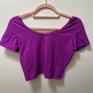 Purple Women's Crop Top